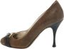 Dolce & Gabbana Pre-owned Leather heels Green Dames - Thumbnail 1