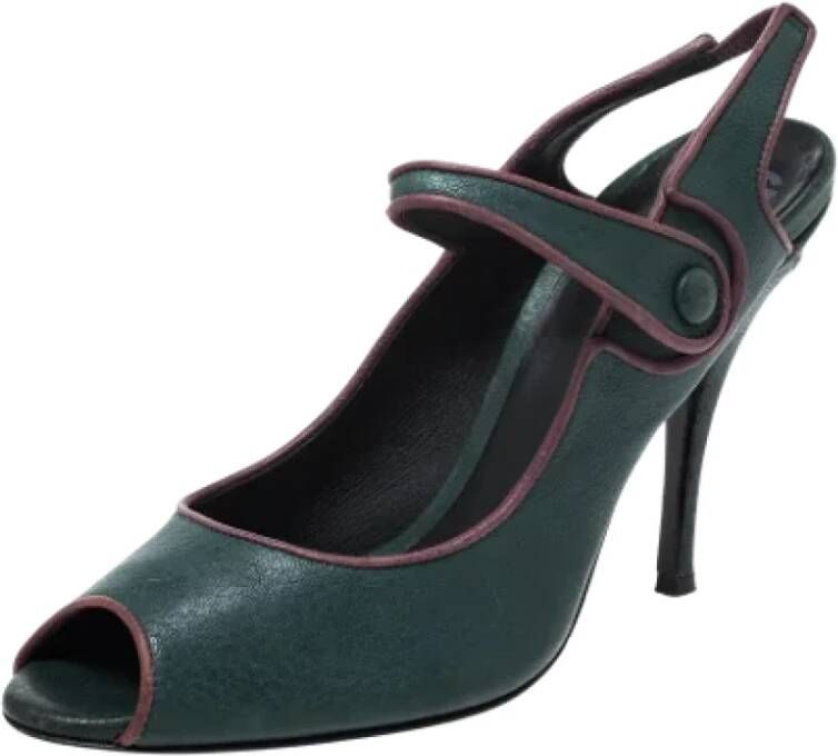 Dolce & Gabbana Pre-owned Leather heels Green Dames