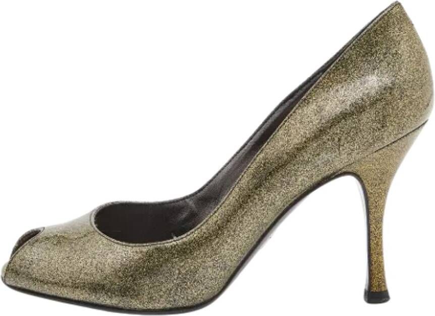 Dolce & Gabbana Pre-owned Leather heels Green Dames