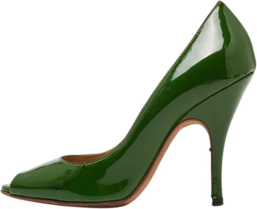 Dolce & Gabbana Pre-owned Leather heels Green Dames