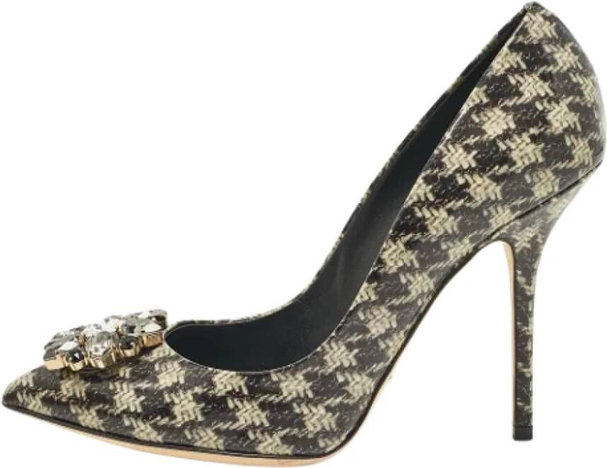 Dolce & Gabbana Pre-owned Leather heels Green Dames