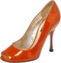 Dolce & Gabbana Pre-owned Leather heels Orange Dames - Thumbnail 1