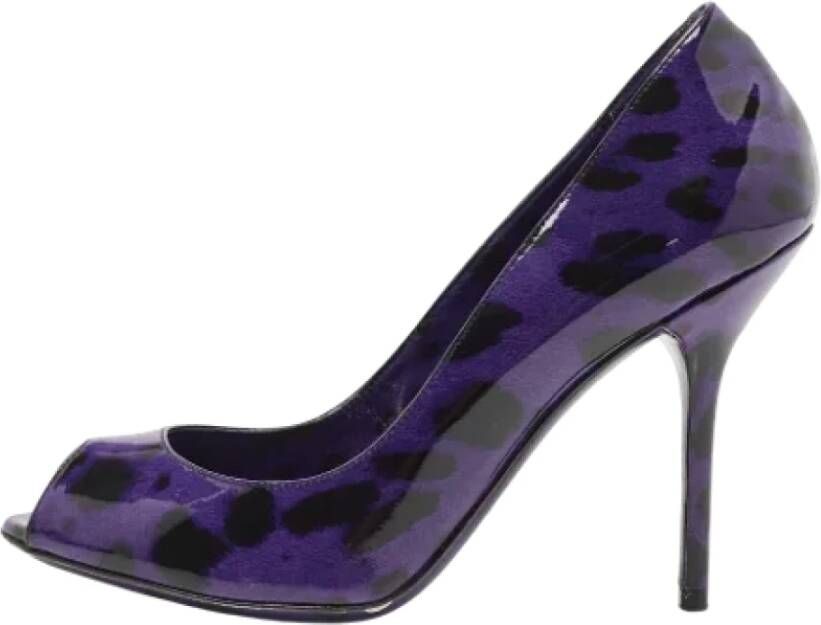 Dolce & Gabbana Pre-owned Leather heels Purple Dames