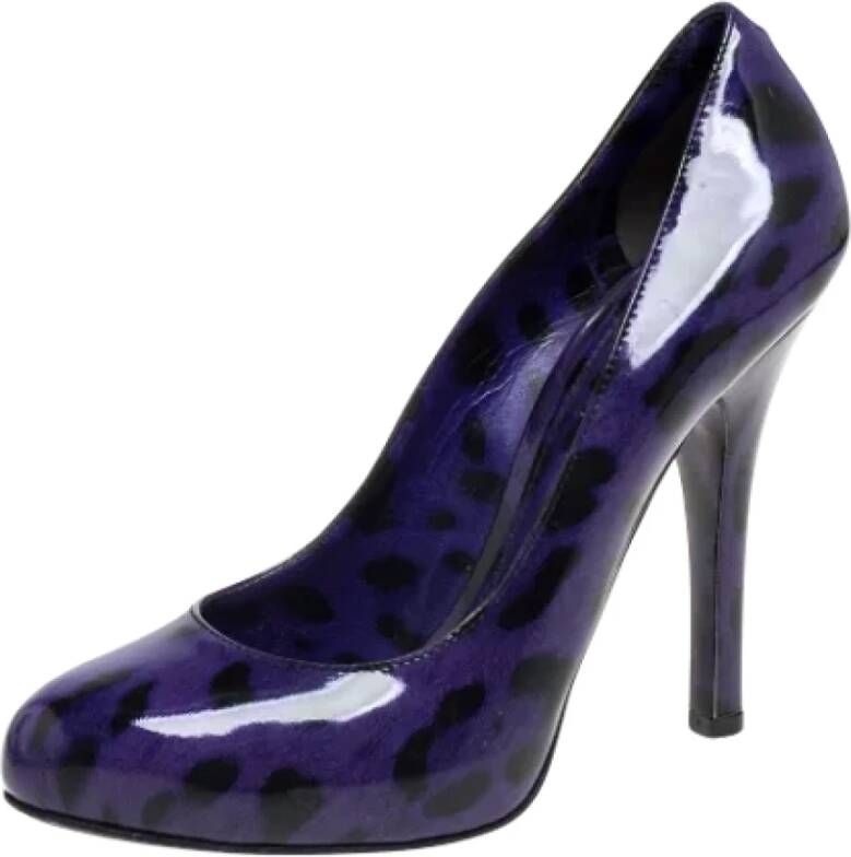 Dolce & Gabbana Pre-owned Leather heels Purple Dames