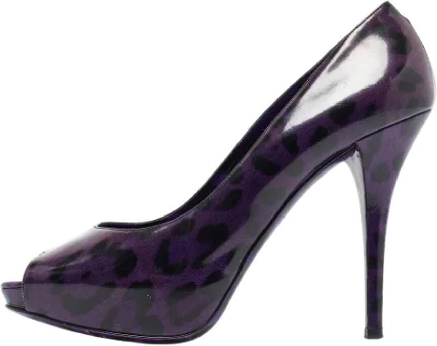 Dolce & Gabbana Pre-owned Leather heels Purple Dames