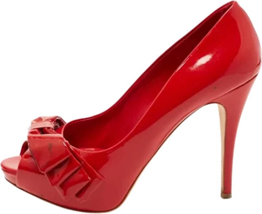 Dolce & Gabbana Pre-owned Leather heels Red Dames