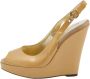 Dolce & Gabbana Pre-owned Leather sandals Beige Dames - Thumbnail 1