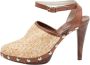 Dolce & Gabbana Pre-owned Leather sandals Beige Dames - Thumbnail 1