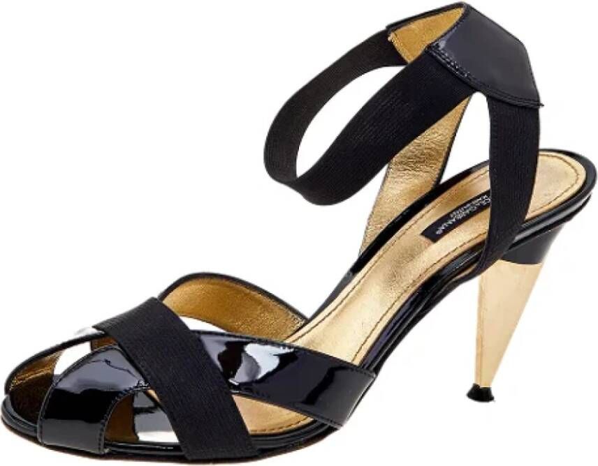 Dolce & Gabbana Pre-owned Leather sandals Black Dames