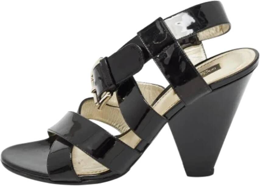 Dolce & Gabbana Pre-owned Leather sandals Black Dames