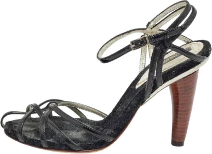 Dolce & Gabbana Pre-owned Leather sandals Black Dames