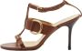 Dolce & Gabbana Pre-owned Leather sandals Brown Dames - Thumbnail 1