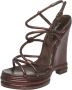 Dolce & Gabbana Pre-owned Leather sandals Gray Dames - Thumbnail 1