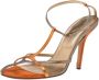Dolce & Gabbana Pre-owned Leather sandals Orange Dames - Thumbnail 1