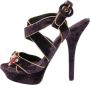 Dolce & Gabbana Pre-owned Leather sandals Purple Dames - Thumbnail 1