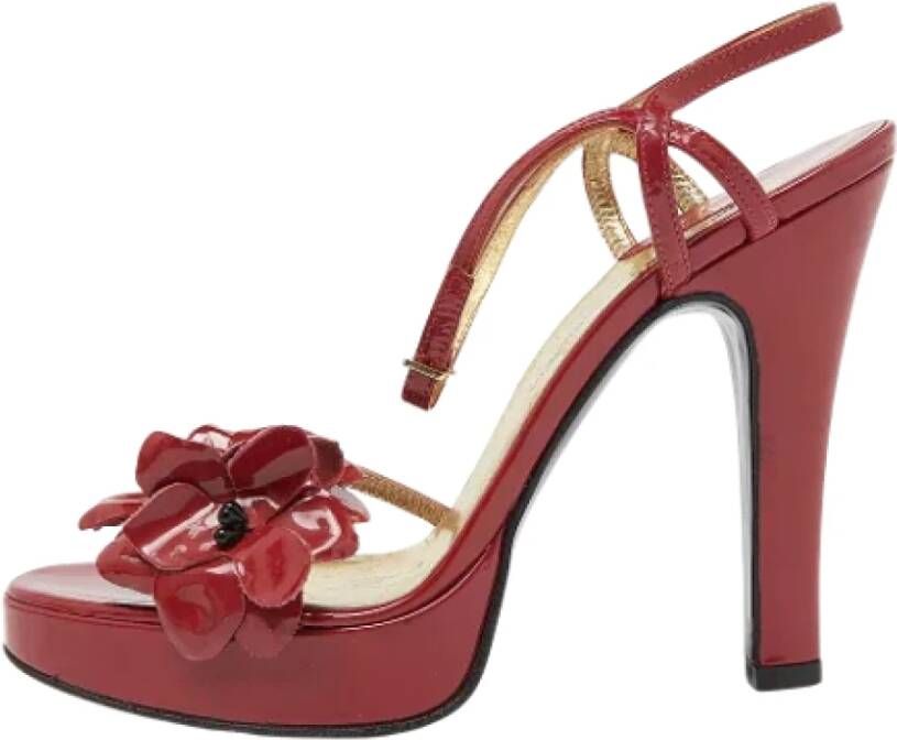 Dolce & Gabbana Pre-owned Leather sandals Red Dames