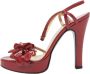 Dolce & Gabbana Pre-owned Leather sandals Red Dames - Thumbnail 1