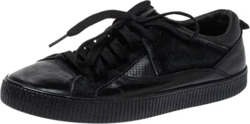 Dolce & Gabbana Pre-owned Leather sneakers Black Dames