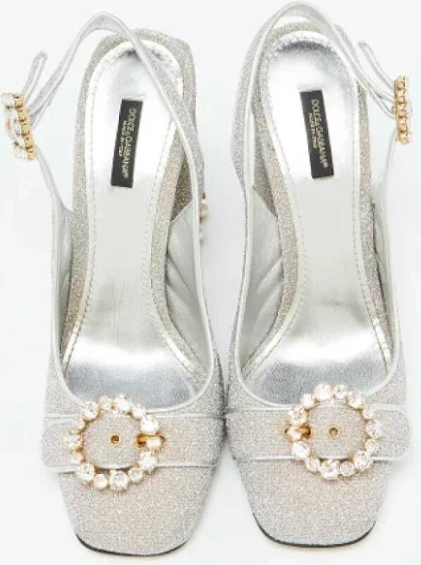 Dolce & Gabbana Pre-owned Metal heels Gray Dames
