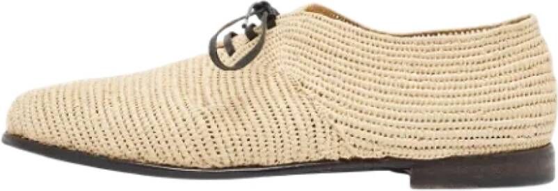 Dolce & Gabbana Pre-owned Raffia flats Beige Heren