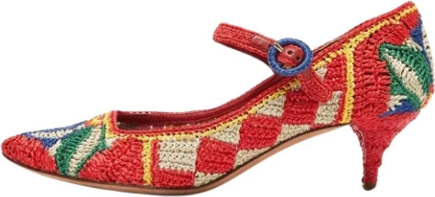 Dolce & Gabbana Pre-owned Raffia heels Multicolor Dames