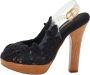 Dolce & Gabbana Pre-owned Raffia sandals Black Dames - Thumbnail 1