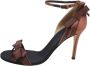 Dolce & Gabbana Pre-owned Satin sandals Brown Dames - Thumbnail 1