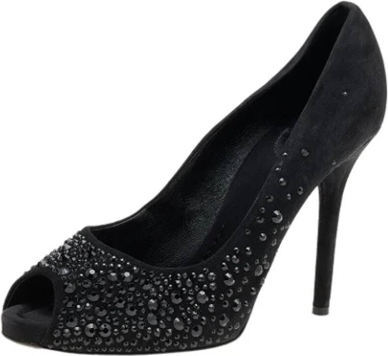 Dolce & Gabbana Pre-owned Suede heels Black Dames