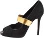 Dolce & Gabbana Pre-owned Suede heels Black Dames - Thumbnail 1