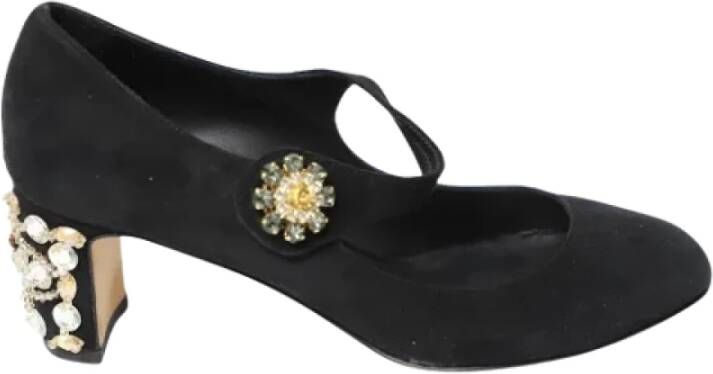Dolce & Gabbana Pre-owned Suede heels Black Dames