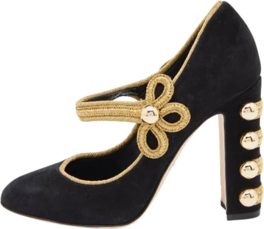 Dolce & Gabbana Pre-owned Suede heels Black Dames