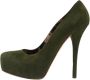 Dolce & Gabbana Pre-owned Suede heels Green Dames - Thumbnail 1