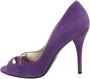 Dolce & Gabbana Pre-owned Suede heels Purple Dames - Thumbnail 1