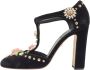 Dolce & Gabbana Pre-owned Velvet heels Black Dames - Thumbnail 1
