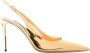 Dolce & Gabbana Gouden Metalen Monogram Leren Pumps Yellow Dames - Thumbnail 1