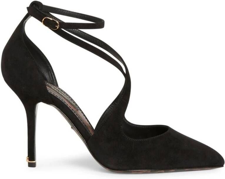 Dolce & Gabbana Suède puntige neus pumps Black Dames