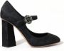 Dolce & Gabbana Brokaat Kristal Hak Pumps Black Dames - Thumbnail 1