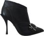 Dolce & Gabbana Zwarte Devotion Gewatteerde Gespte Enkellaarzen Schoenen Black Dames - Thumbnail 1