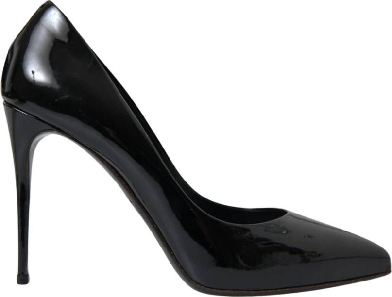 Dolce & Gabbana Zwarte Patentleren Stiletto Pumps Black Dames