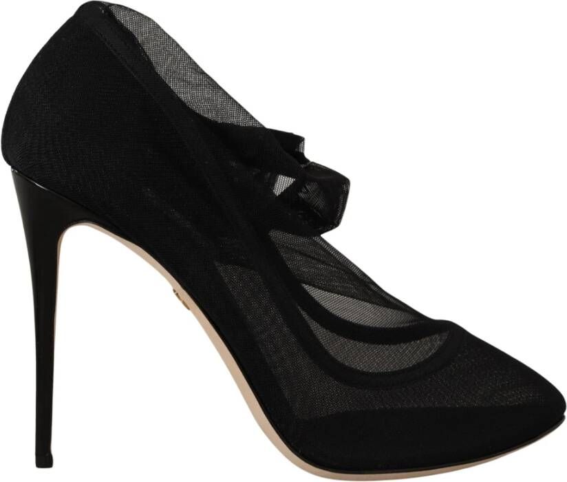 Dolce & Gabbana Elegante Zwarte Hakken Black Dames