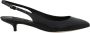 Dolce & Gabbana Zwarte Leren Slingbacks met Gespsluiting Black Dames - Thumbnail 1