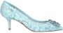 Dolce & Gabbana Lace Rainbow Pumps with Brooch Detailing Blauw Dames - Thumbnail 1