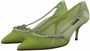 Dolce & Gabbana Groene Mesh Leren Ketting Hakken Pumps Schoenen Green Dames - Thumbnail 2