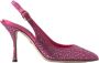 Dolce & Gabbana Roze Slingback Pumps met Kristallen Pink Dames - Thumbnail 1