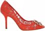 Dolce & Gabbana Coral Red Belluci Pumps met Hak Red Dames - Thumbnail 1