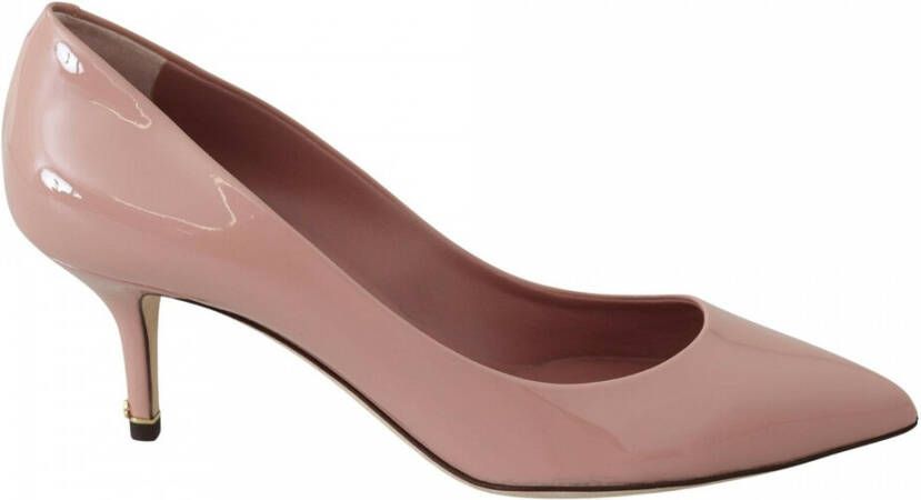 Dolce & Gabbana Pink Patent Stiletto Pumps Luxe Statement Stuk Pink Dames
