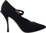 Dolce & Gabbana Zwarte Kristal Mary Jane Sok Pumps Black Dames - Thumbnail 1