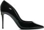 Dolce & Gabbana Zwarte Pumps van Lakleer met Gouden Logo Plaque Black Dames - Thumbnail 1