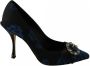 Dolce & Gabbana Blauwe kristalversierde hakken pumps schoenen Blue Dames - Thumbnail 16