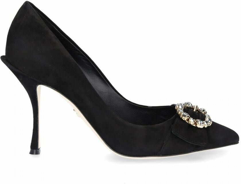 Dolce & Gabbana Glamoureuze Logo Appliqué Stiletto Pumps Black Dames - Foto 1